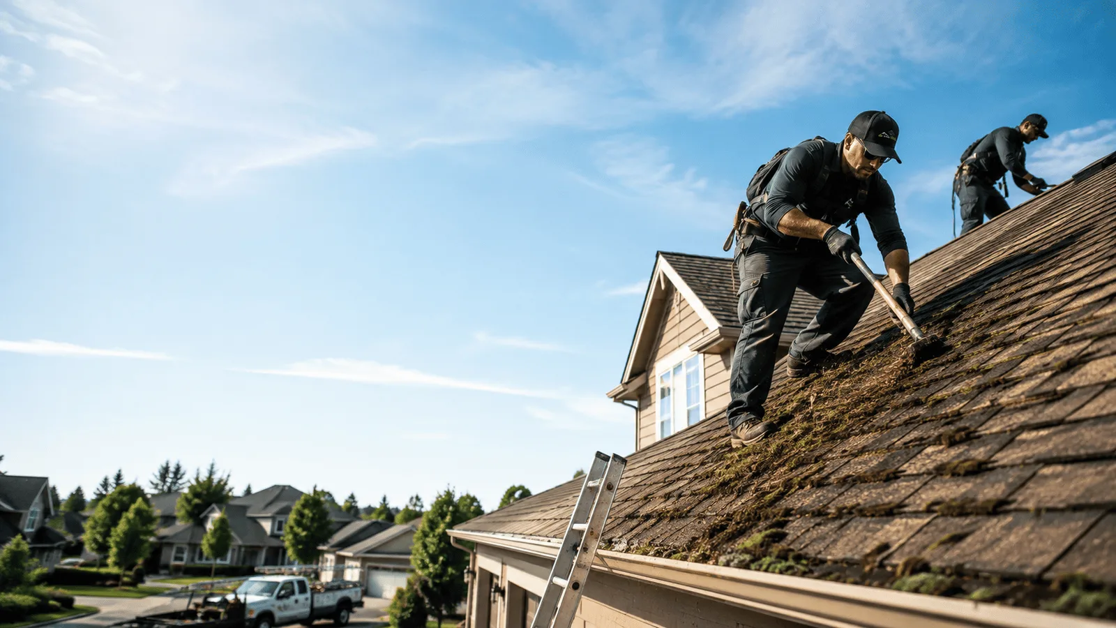 Roof Moss Removal in Upper Darby, PA near me